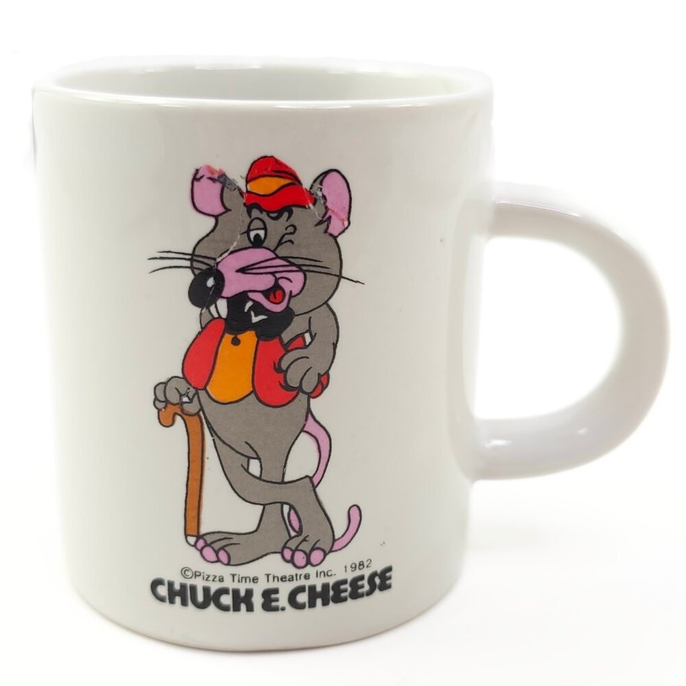 1982 Vintage Chuck E. Cheese Pizza Time Theater 4 oz. Small Mug